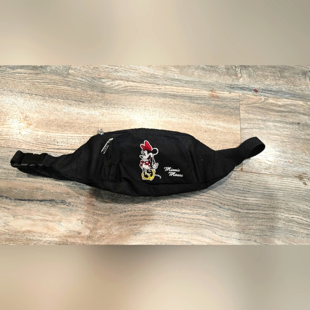 Disney Minnie Mouse Black Adjustable Strap Fanny Waist Pack
